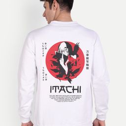 Fans Army Naruto Itachi Uchiha Anime Printed Pure Cotton Pullover-picture-20