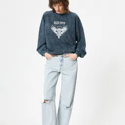 Koton Graphic Printed Pullover-picture-47