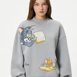 Koton Tom & Jerry Printed Pullover-image-19