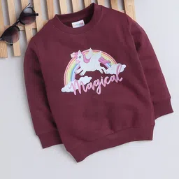 BUMZEE Girls Graphic Printed Cotton Sweatshirt-image-50
