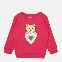 Bodycare Kids Infants Girls Graphic Printed Fleece Pullover Sweatshirt-image-83