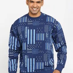Basics Printed Cotton Pullover Sweatshirt-picture-42