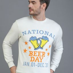 TQS Men White Printed Round Neck Sweatshirt-image-76