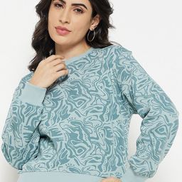 Madame Abstract Printed Cotton Pullover Sweatshirt-picture-26