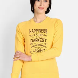 Free Authority Women Yellow Harry Potter Printed Sweatshirt-image-76