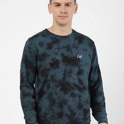 R&B Men Blue Printed Sweatshirt-image-89