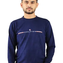 BLUEFICUS Typography Printed Pure Cotton Pullover-image-35