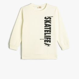 Koton Boys Typography Printed Cotton Sweatshirt-picture-2