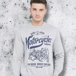 Austin wood Typography Printed Long Sleeves Fleece Pullover Sweatshirt-picture-11