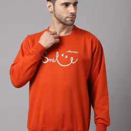 mack jonney VIMAL JONNEY Men Rust Printed Sweatshirt-picture-46