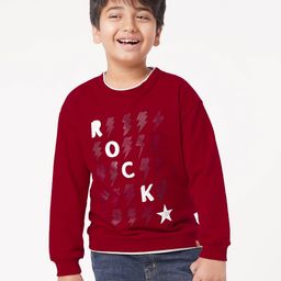Ed-a-Mamma Boys Typography Printed Sweatshirt-image-100