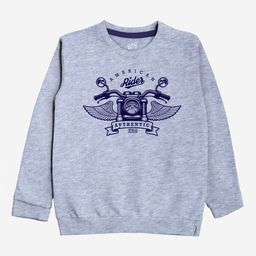 x2o Unisex Kids Grey Printed Sweatshirt-image-54