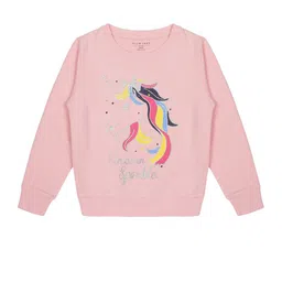 PLUM TREE Girls Graphic Printed Cotton Sweatshirt-image-47