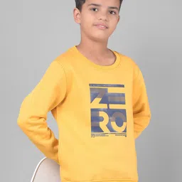 Crimsoune Club Boys Typography Printed Round Neck Long Sleeves Pullover Sweatshirt-picture-23