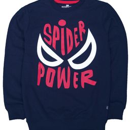 KINSEY Boys Spiderman Typography Printed Pullover Sweatshirt-picture-55