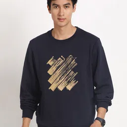 Turtle Graphic Printed Cotton Sweatshirt-image-28