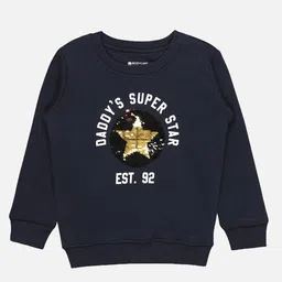 Bodycare Kids Infant Boys Typography Printed Fleece Pullover-image-29