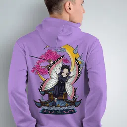 Crazymonk Shinobu Kocho Anime Printed Hooded Cotton Sweatshirt-picture-38
