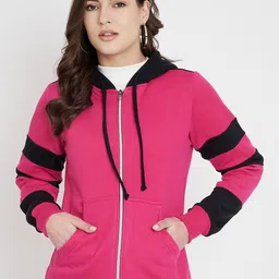 BRINNS Hooded Fleece Front-Open Sweatshirt-44