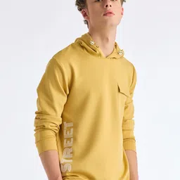 Red Flame Typography Printed Hooded Pullover Sweatshirt-picture-39
