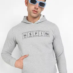 Campus Sutra Typography Printed Hooded Pullover-image-98