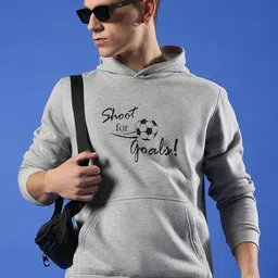 Campus Sutra Typography Printed Hooded Cotton Pullover-picture-45