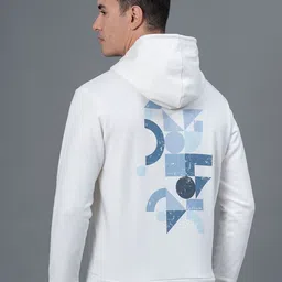 Red Tape Geometric Printed Hooded Cotton Pullover Sweatshirt-image-35