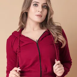 Divra Clothing Women Hooded Sweatshirt-image-85