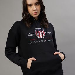 GANT Embroidered Hooded Pullover Sweatshirt-image-54