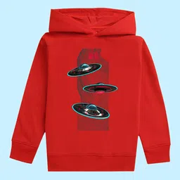 NUSYL Unisex Kids Graphic Printed Hooded Fleece Pullover Sweatshirt-image-50