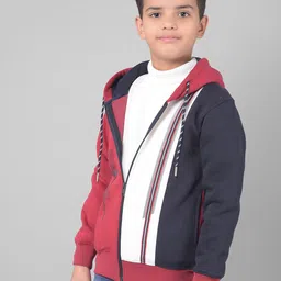 Crimsoune Club Boys Colourblocked Hooded Cotton Sweatshirt-picture-30