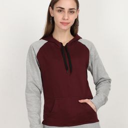 Fleximaa Women Multicoloured Hooded Sweatshirt-picture-27
