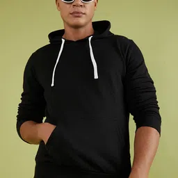 Campus Sutra Hooded Cotton Pullover Sweatshirt-image-88