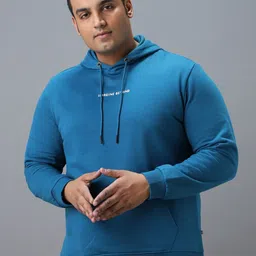 Urbano Plus Cotton Graphic Print Hooded Neck Sweatshirt-image-89
