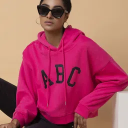 SHOWOFF Women Printed Hooded Sweatshirt-image-95