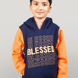 YOUMAA Boys Typography Printed Hooded Pullover Sweatshirt-image-36