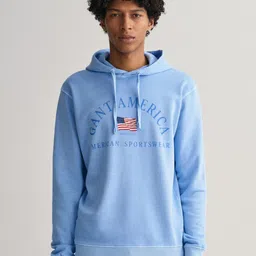 GANT Men Printed Cotton Hooded Sweatshirt-picture-39