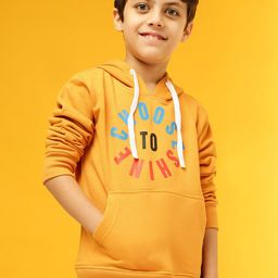Instafab Boys Typography Printed Cotton Hood Pullover Sweatshirt-image-77