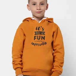 Instafab Boys Typography Printed Hooded Front-Open Cotton Sweatshirt-image-101