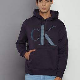 Calvin Klein Jeans Typography Printed Hooded Sweatshirt-image-82