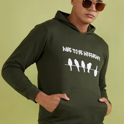 Campus Sutra Printed Cotton Hooded Pullover Sweatshirt-picture-58