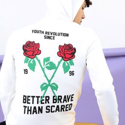 HIGHLANDER Men White Printed Hooded Sweatshirt-image-71