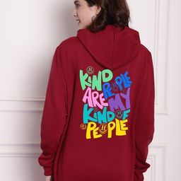 Imsa Moda Women Maroon Printed Hooded Sweatshirt-image-56