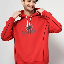 Celio Naruto Printed Hooded Cotton Sweatshirt-image-8