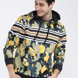 HIGHLANDER Men Multicoloured Printed Hooded Sweatshirt-33