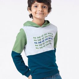 Ed-a-Mamma Boys Multicoloured Printed Hooded Sweatshirt-28