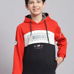 Monte Carlo Boys Colourblocked Hooded Cotton Pullover Sweatshirt-image-35