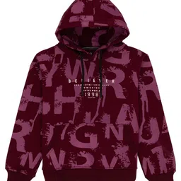 Status Quo Boys Typography Printed Hooded Cotton Sweatshirt-image-70