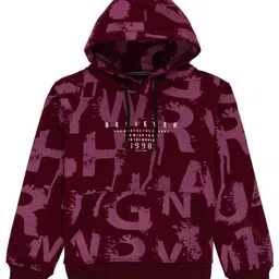 Status Quo Boys Printed Cotton Hooded Sweatshirt-image-40