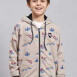 Monte Carlo Boys Conversational Printed Hooded Sweatshirt-37